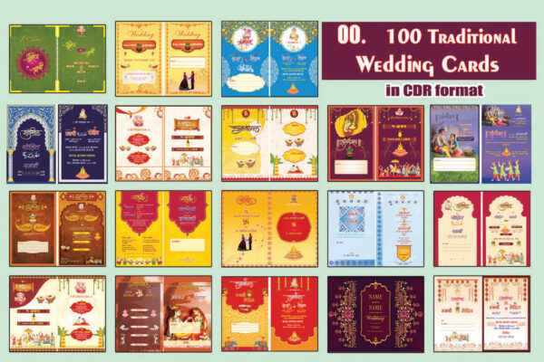 Traditional wedding card designs