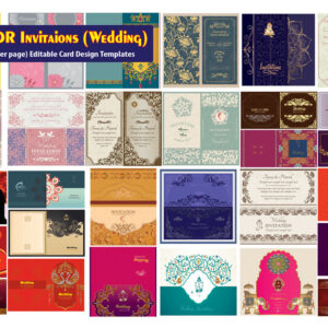 Wedding card designs Inner & Outer CDR Files