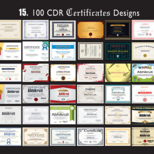 certificate designs in cdr