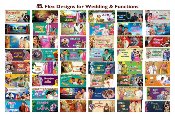 wedding flex designs